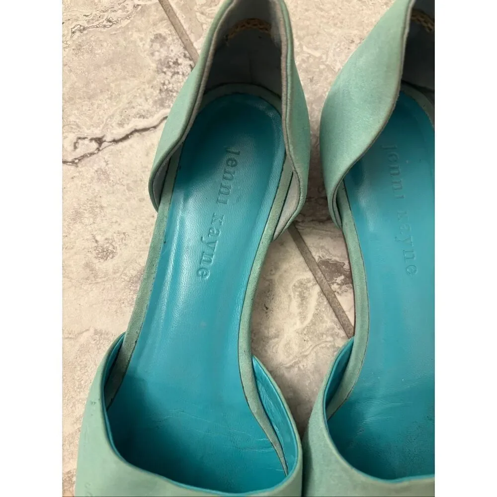 Jenni Kayne, D'Orsay suede Flat in sky, Sz 37 $495